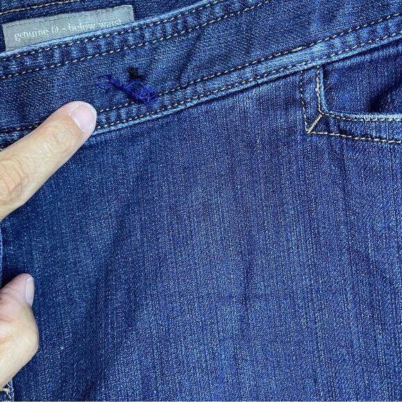 J.Jill Genuine Fit Below Waist Cropped Blue Denim Jean Capris Women’s Size 14p - Picture 5 of 8